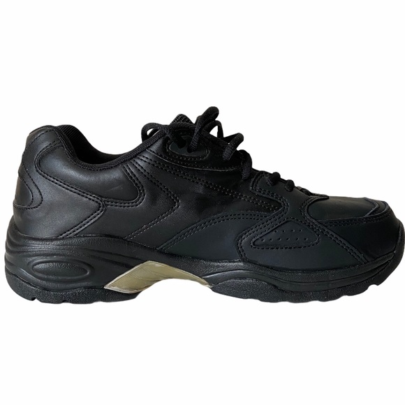 Spring Mens Court Classic Lace Tie Black Running Shoes 8.5 - Picture 7 of 10